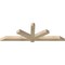 Ekena Millwork Kennewick Rough Sawn Timber Gable Bracket, Douglas Fir, 72"W x 24"H x 4"D x 4"F, 8/12 Pitch GBW072X24X0404KEN00RDF - alternate 5